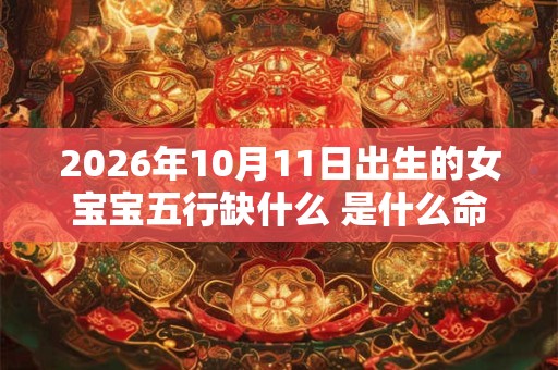 2026年10月11日出生的女宝宝五行缺什么 是什么命 2026年10月11日出生的女宝宝五行缺什么 是什么命
