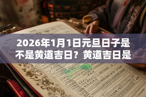 2026年1月1日元旦日子是不是黄道吉日?黄道吉日是什么? 2026年1月1日元旦日子是不是黄道吉日?黄道吉日是什么?