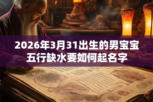 2026年3月31出生的男宝宝五行缺水要如何起名字 2026年3月31出生的男宝宝五行缺水要如何起名字