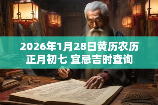 2026年1月28日黄历农历正月初七 宜忌吉时查询