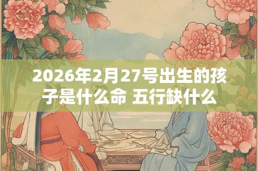 2026年2月27号出生的孩子是什么命 五行缺什么 2026年2月27号出生的孩子是什么命 五行缺什么