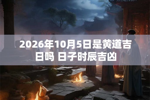 2026年10月5日是黄道吉日吗 日子时辰吉凶 2026年10月5日是黄道吉日吗 日子时辰吉凶