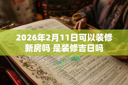2026年2月11日可以装修新房吗 是装修吉日吗
