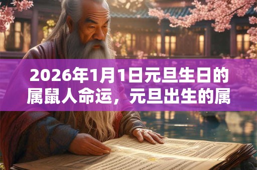 2026年1月1日元旦生日的属鼠人命运，元旦出生的属鼠人命运解析