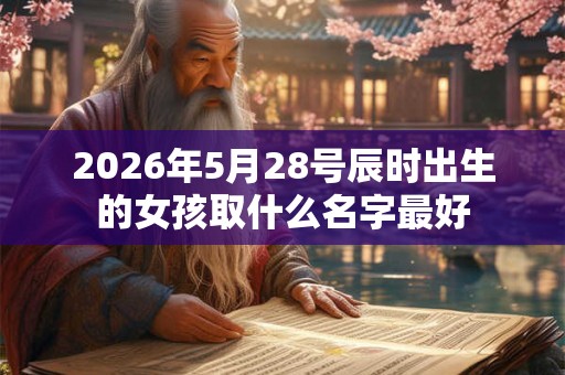 2026年5月28号辰时出生的女孩取什么名字最好