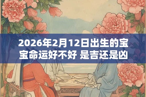 2026年2月12日出生的宝宝命运好不好 是吉还是凶