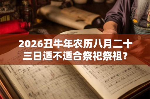 2026丑牛年农历八月二十三日适不适合祭祀祭祖？