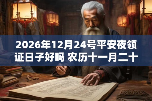 2026年12月24号平安夜领证日子好吗 农历十一月二十一黄历