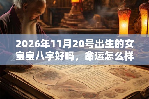 2026年11月20号出生的女宝宝八字好吗，命运怎么样