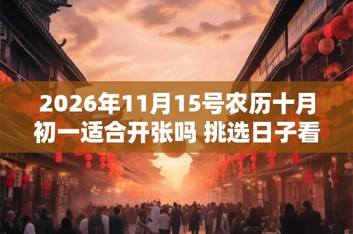 2026年11月15号农历十月初一适合开张吗 挑选日子看八字