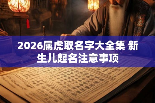 2026属虎取名字大全集 新生儿起名注意事项