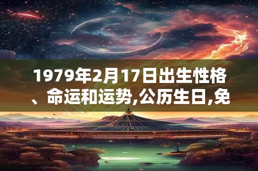 1979年2月17日出生性格、命运和运势,公历生日,免费算命