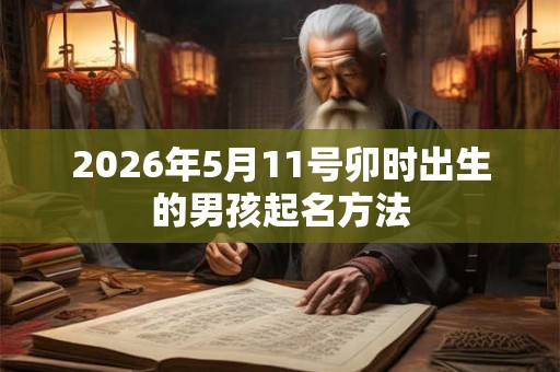 2026年5月11号卯时出生的男孩起名方法