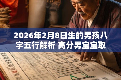 2026年2月8日生的男孩八字五行解析 高分男宝宝取名字