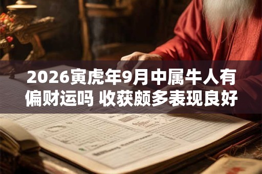 2026寅虎年9月中属牛人有偏财运吗 收获颇多表现良好