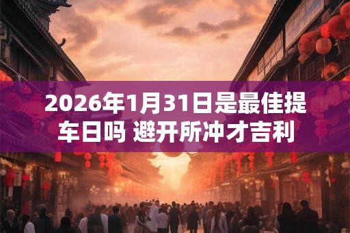 2026年1月31日是最佳提车日吗 避开所冲才吉利