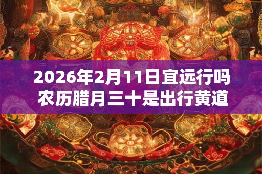 2026年2月11日宜远行吗 农历腊月三十是出行黄道吉日吗 2026年2月11日宜远行吗 农历腊月三十是出行黄道吉日吗