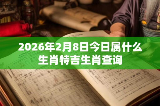 2026年2月8日今日属什么生肖特吉生肖查询