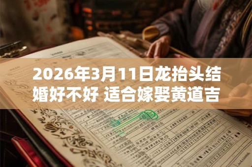 2026年3月11日龙抬头结婚好不好 适合嫁娶黄道吉查询