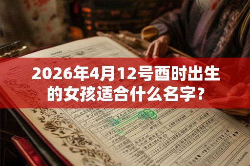 2026年4月12号酉时出生的女孩适合什么名字？
