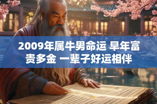 2009年属牛男命运 早年富贵多金 一辈子好运相伴