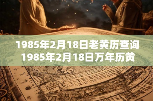 1985年2月18日老黄历查询 1985年2月18日万年历黄道吉日