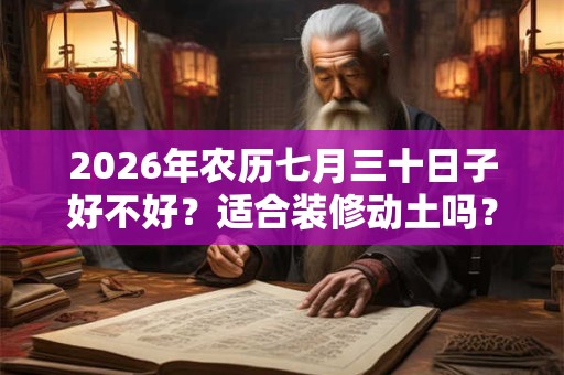 2026年农历七月三十日子好不好?适合装修动土吗? 2026年农历七月三十日子好不好?适合装修动土吗?