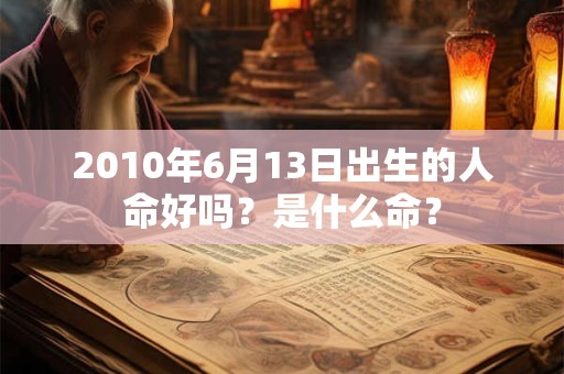 2010年6月13日出生的人命好吗？是什么命？