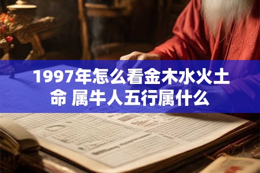1997年怎么看金木水火土命 属牛人五行属什么