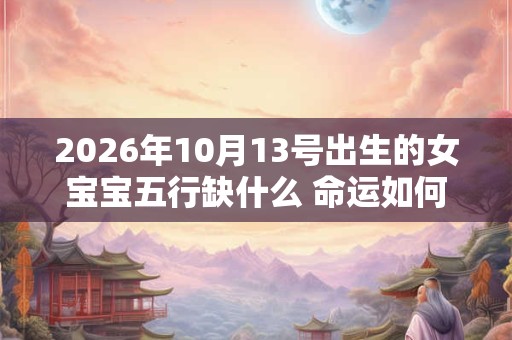 2026年10月13号出生的女宝宝五行缺什么 命运如何 2026年10月13号出生的女宝宝五行缺什么 命运如何