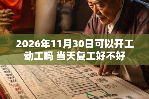 2026年11月30日可以开工动工吗 当天复工好不好 2026年11月30日可以开工动工吗 当天复工好不好