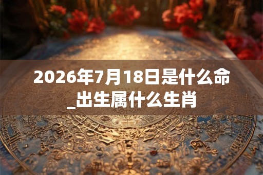 2026年7月18日是什么命_出生属什么生肖