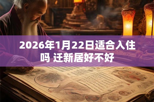 2026年1月22日适合入住吗 迁新居好不好