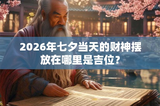 2026年七夕当天的财神摆放在哪里是吉位？