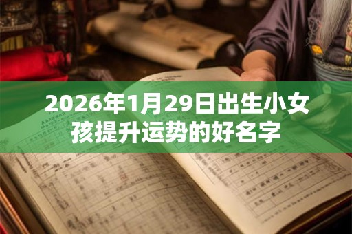 2026年1月29日出生小女孩提升运势的好名字