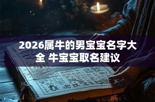 2026属牛的男宝宝名字大全 牛宝宝取名建议