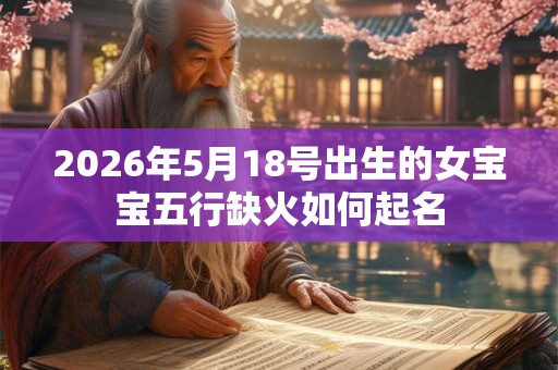 2026年5月18号出生的女宝宝五行缺火如何起名