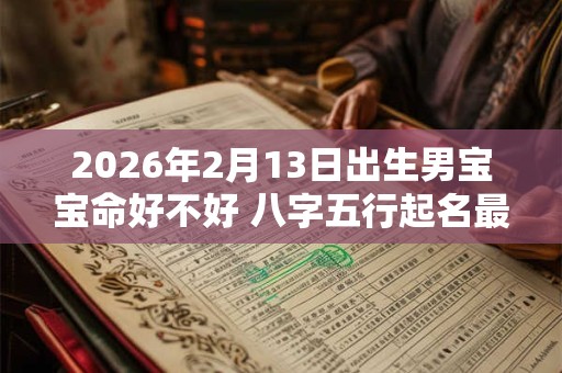 2026年2月13日出生男宝宝命好不好 八字五行起名最全款