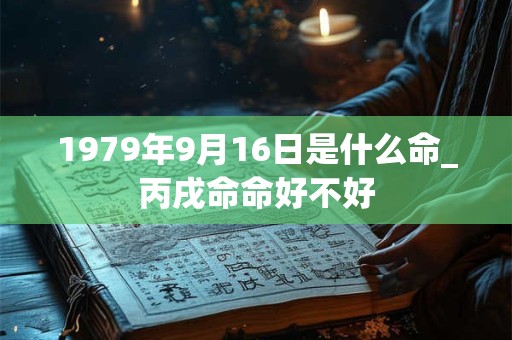 1979年9月16日是什么命_丙戌命命好不好 1979年9月16日是什么命_丙戌命命好不好