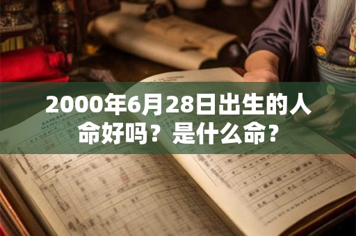 2000年6月28日出生的人命好吗？是什么命？