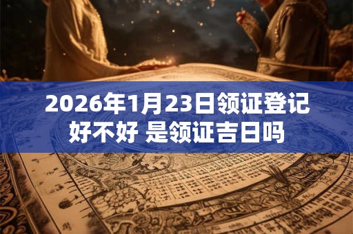 2026年1月23日领证登记好不好 是领证吉日吗