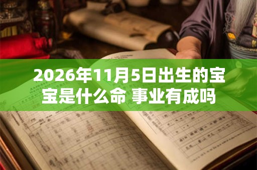 2026年11月5日出生的宝宝是什么命 事业有成吗