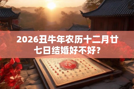 2026丑牛年农历十二月廿七日结婚好不好？