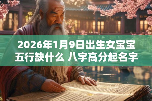 2026年1月9日出生女宝宝五行缺什么 八字高分起名字 2026年1月9日出生女宝宝五行缺什么 八字高分起名字