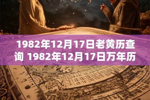 1982年12月17日老黄历查询 1982年12月17日万年历黄道吉日