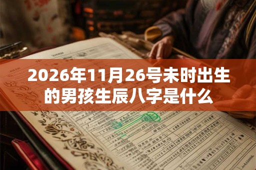 2026年11月26号未时出生的男孩生辰八字是什么