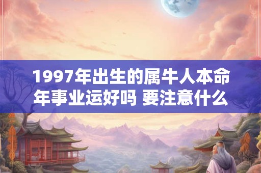 1997年出生的属牛人本命年事业运好吗 要注意什么