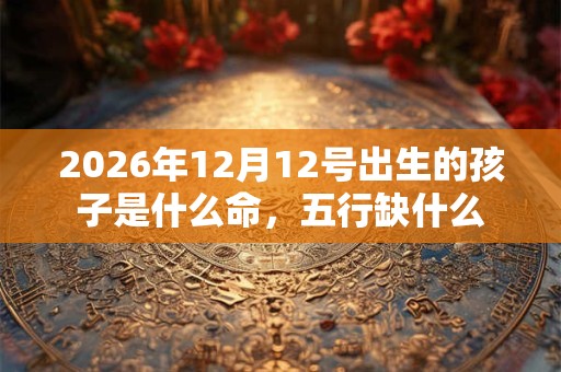 2026年12月12号出生的孩子是什么命，五行缺什么