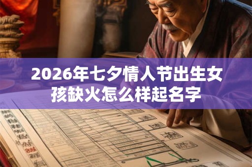 2026年七夕情人节出生女孩缺火怎么样起名字