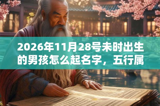 2026年11月28号未时出生的男孩怎么起名字，五行属什么